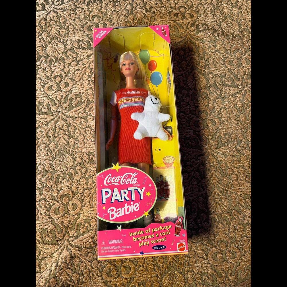1998 Coca-Cola Party Barbie Doll‎ Special Edition Mattel #22964